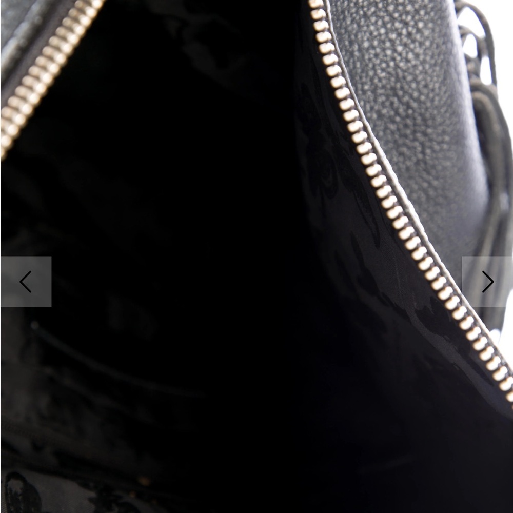Rebecca Minkoff Black Fringe Leather Backpack - Picture 3 of 7